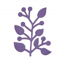 Rametto Decorativo in Feltro VIOLA SCURO