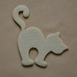 Gatto Halloween CREMA  2F03