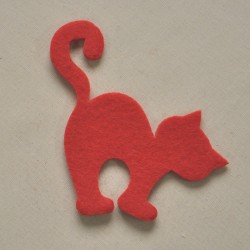 Gatto Halloween ROSSO 2F18