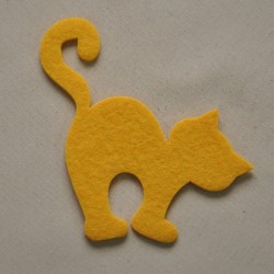 Gatto Halloween GIALLO ORO 2F06