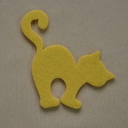 Gatto Halloween GIALLO MAIS 2F49