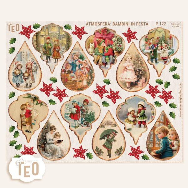 P-122"Atmosfera Bambini in Festa"GLITTER - immagine 2