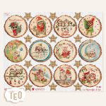 P-36"Sfere Corteccia Gufetti"GLITTER - immagine 2