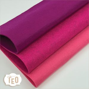 Feltro 3mm NOTE DI ROSA ACCESO