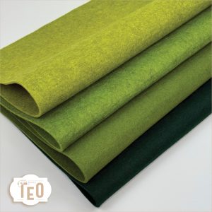 Feltro 3mm NOTE DI VERDE SCURO