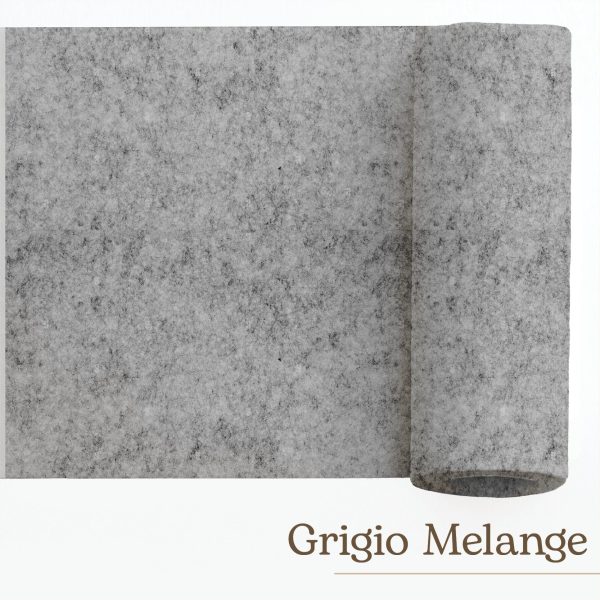 Feltro 3mm NOTE DI GRIGIO E NERO - immagine 5