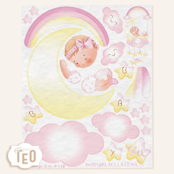 P-110 Baby Girl Sulla Luna - immagine 1