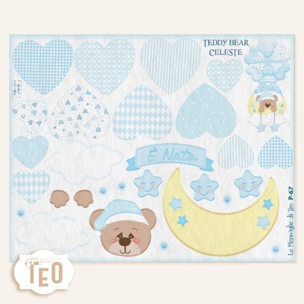 P-67 Teddy Bear Celeste - immagine 1