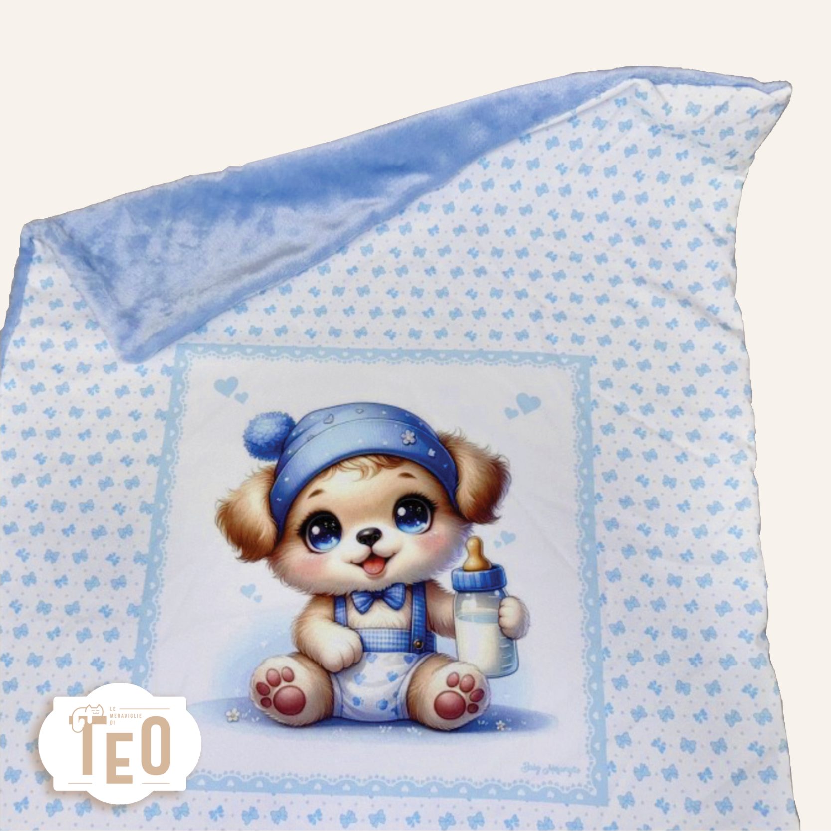 copertina cane Copertina Cucciolo Azzurro - immagine 1