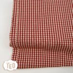 Cotone Quadrettato Rosso