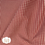 Cotone Quadrettato Rosso - immagine 2