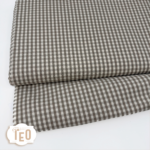 Cotone Quadrettato Tortora
