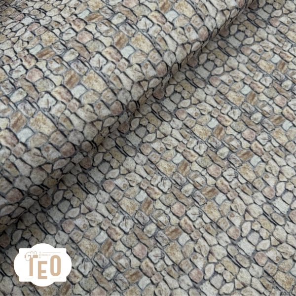 Feltro 3mm Fantasia" Tetto e Pietre" - immagine 4