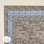 Feltro 3mm Fantasia" Tetto e Pietre"