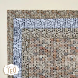 Feltro 3mm Fantasia" Tetto e Pietre"