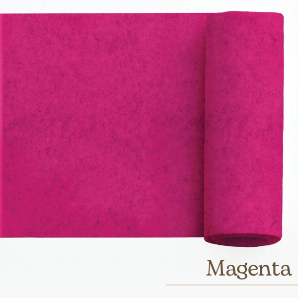 Feltro 3mm NOTE DI ROSA ACCESO - immagine 2