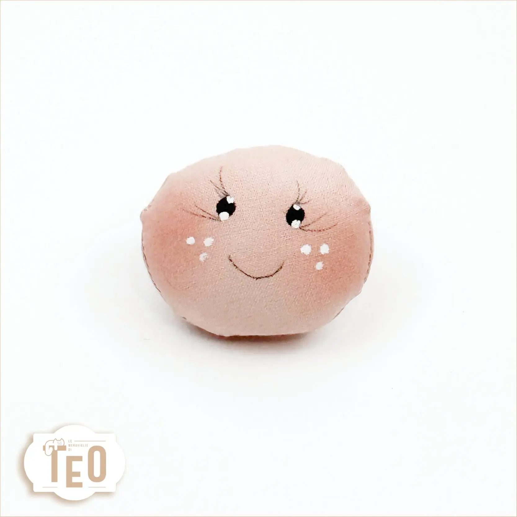 Viso in Tessuto Dipinto a Mano - immagine 2