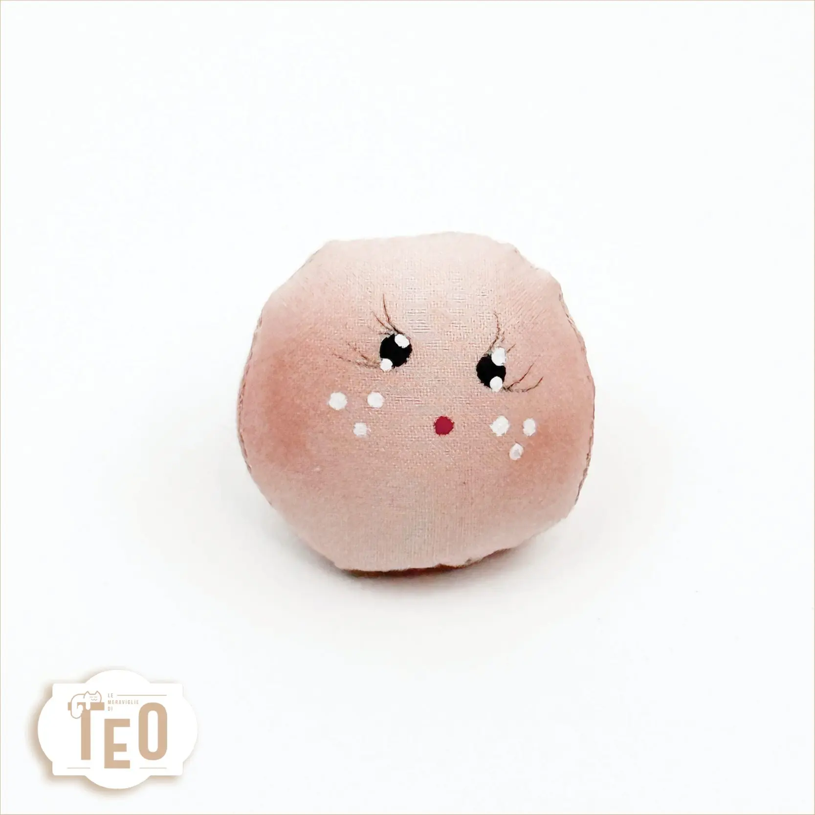 Viso in Tessuto Dipinto a Mano - immagine 3