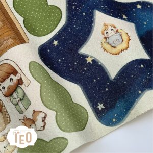 P-128"Natività nella luce delle Stelle" GLITTER