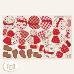 P-Midi-36 Bimbe Rosso