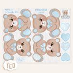 P-Small-73 Portachiavi Teddy