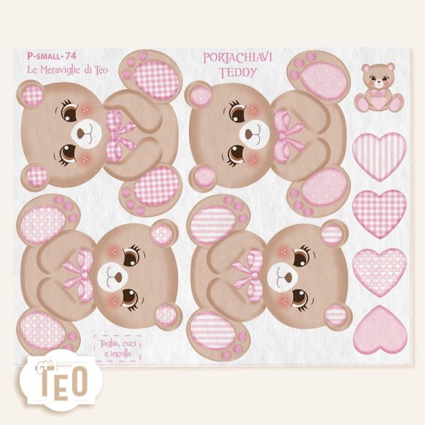 P-Small-74 Portachiavi Teddy - immagine 1