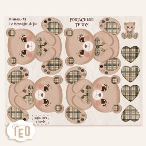 P-Small-75 Portachiavi Teddy
