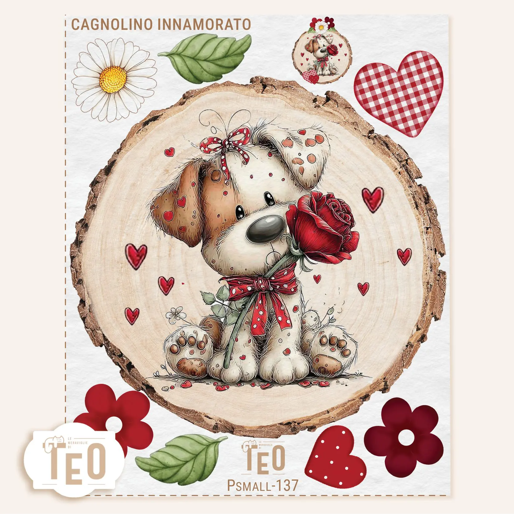 p-small--137 cagnolino innamorato P-Small-137 Cagnolino Innamorato - immagine 1