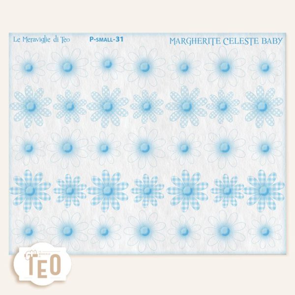 P-Small-31 Margherite Celeste Baby - immagine 1