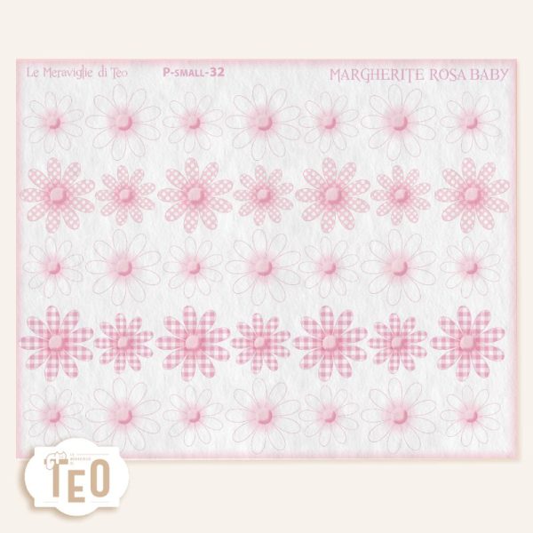 P-Small-32 Margherite Rosa Baby - immagine 1