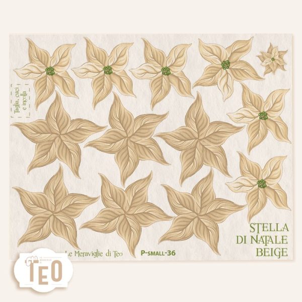 P-Small-36 Stella di Natale Beige - immagine 1