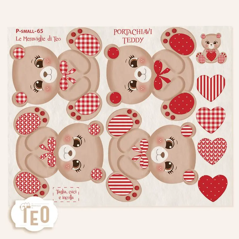 p-small-65 Portachiavi Teddy P-Small-65 Portachiavi Teddy - immagine 1