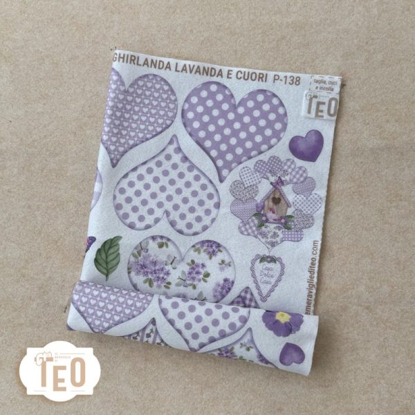 P-138 Ghirlanda Lavanda e Cuori - immagine 2