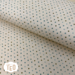 Tessuto Panama Petit Pois Cielo-Fantasia a Pois h 280 cm- Misto cotone