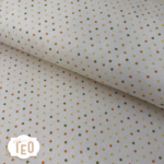 Tessuto Panama Petit Pois Sole-Fantasia a Pois h 280 cm- Misto cotone