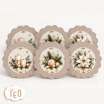 Sottobicchieri Natalizi Beige