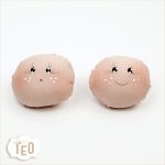 Viso in Tessuto Dipinto a Mano