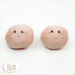 Viso in Tessuto Dipinto a Mano
